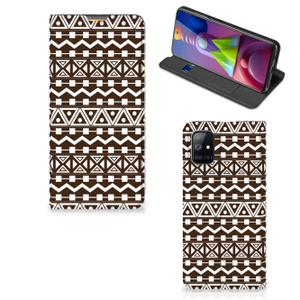 Samsung Galaxy M51 Hoesje met Magneet Aztec Brown