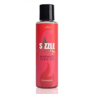 Sensuva - Sizzle Lips Strawberry Verwarmende Eetbare Gel 125 ml