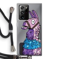 Lama: Samsung Galaxy Note 20 Ultra / Note 20 Ultra 5G Transparant Hoesje met koord