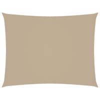 VidaXL Zonnescherm rechthoekig 6x7 m oxford stof beige