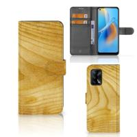 OPPO A74 4G | Book Style Case | Licht Hout