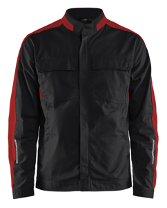 Blåkläder Industrie jack stretch 44441832 | Zwart/Rood | Maat 3XL - 7330509761380