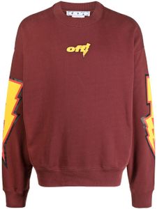 Off-White sweat à logo imprimé - Rouge