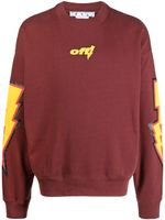 Off-White sweat à logo imprimé - Rouge