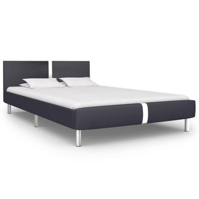 Bedframe zonder matras 135x190 cm kunstleer zwart