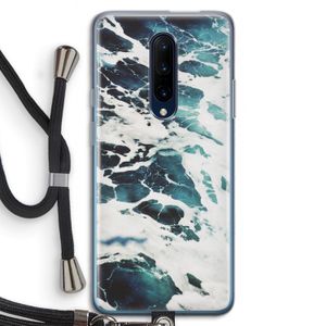 Golven: OnePlus 7 Pro Transparant Hoesje met koord