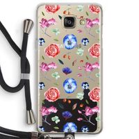 Bloemetjes: Samsung Galaxy A5 (2016) Transparant Hoesje met koord