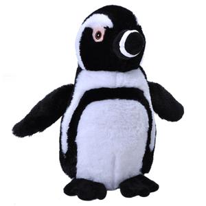 Wild Republic Pluche knuffel zeedieren - zwartvoet pinguin - 30 cm