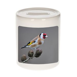 Foto putter vogel spaarpot 9 cm - Cadeau vogels liefhebber