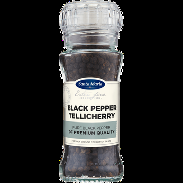 Santa Maria Tellicherry Zwarte Peper met Molen 70 g bij Jumbo