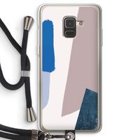 Lapis: Samsung Galaxy A8 (2018) Transparant Hoesje met koord