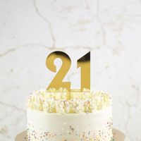 21 Taarttopper - Goud 21 Taarttopper - Goud