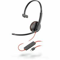Hoofdtelefoon met microfoon Poly 209748-201 Zwart