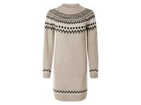esmara Gebreide dames jurk (Beige, XS (32/34))