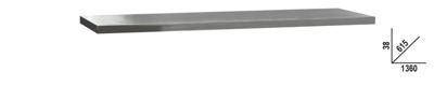 Beta C45Pro Pxe/2 Werkblad Inox | 1,3 mt - 045002133