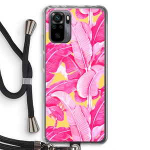 Pink Banana: Xiaomi Redmi Note 10 Pro Transparant Hoesje met koord