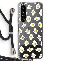 Spiegeleitjes: Sony Xperia 1 III Transparant Hoesje met koord