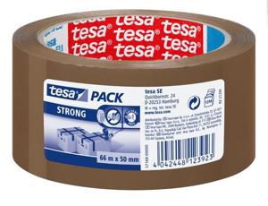 Tesa verpakkingstape 66mx50mm bruin 6st