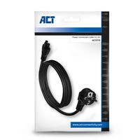 ACT AC3310 electriciteitssnoer Zwart 2 m CEE7/7 C5 stekker - thumbnail