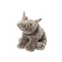 Nature Planet pluche Afrikaanse Neushoorn knuffel - 22 cm - Dieren knuffels - thumbnail