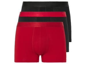 LIVERGY 3 heren boxers (L, Zwart/blauw/rood)