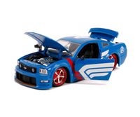 JADA auto Marvel Captain America Ford Mustang GT 1:24 die-cast - thumbnail