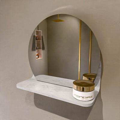 MONDIAZ SPOT spiegel rond 30cm met Spiegelplanchet kleur Opalo.