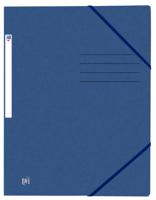 Elastomap oxford top file+ a4 donker blauw | 10 stuks