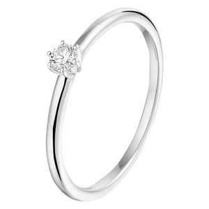 TFT Ring Diamant 0.10ct H SI Witgoud