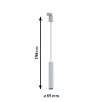 Paulmann ProRail3 Pend Artemons 95397 Systeemlamp (basis) GU10 Zilver - thumbnail