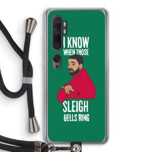 Sleigh Bells Ring: Xiaomi Mi Note 10 Pro Transparant Hoesje met koord