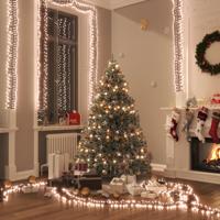 VidaXL Lichtslinger cluster met 1000 led&apos;s warmwit 11 m pvc
