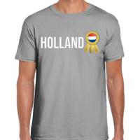 Verkleed T-shirt voor heren - Holland - grijs - voetbal supporter - themafeest - Nederland