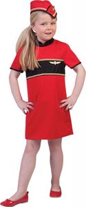 Stewardess pakje kind rood