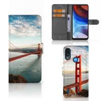 Motorola Moto E7i Power | E7 Power | Flip Cover | Golden Gate Bridge