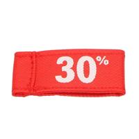 Label vaantje kleur rood 30%