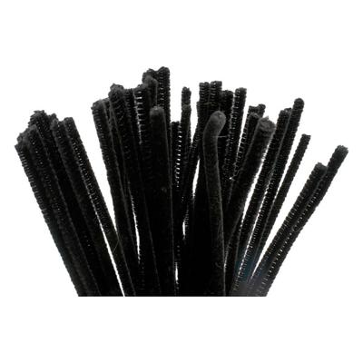 Creativ Company Chenille zwart 30cm, 50st.