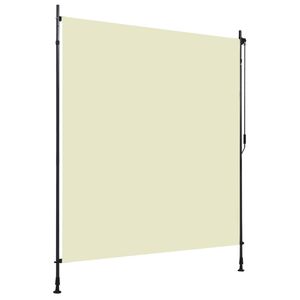 vidaXL Rolgordijn voor buiten 200x270 cm crème