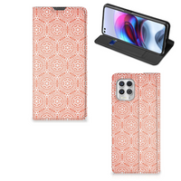 Motorola Moto G100 Hoesje met Magneet Pattern Orange