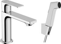 Hansgrohe Rebris E ééngreeps wastafelmengkraan 110 met bidette handdouche en doucheslang 160 cm zonder afvoer, chroom Hansgrohe Rebris E ééngreeps wastafelmengkraan 110 met bidette handdouche en doucheslang 160 cm zonder afvoer, chroom
