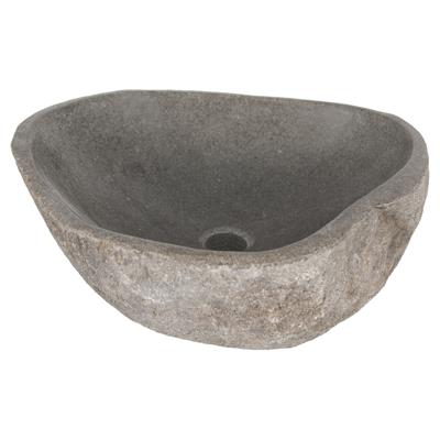 Differnz Lombok waskom riviersteen | Ø 40 - 50 x 15 cm