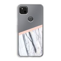 A touch of peach: Google Pixel 4a Transparant Hoesje