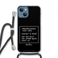 Mijn Motto's: iPhone 13 mini Transparant Hoesje met koord