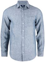 Cutter & Buck 352408 Summerland Linen Shirt Men - Denim Mélange - XXL