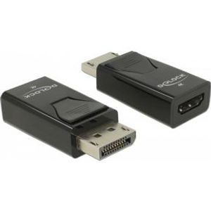 Delock 66234 Adapter DisplayPort 1.2 male naar HDMI female 4K Passief zwart