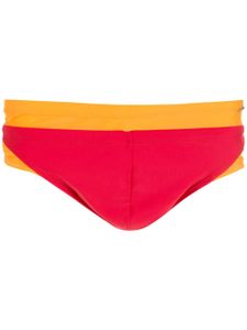 Amir Slama short de bain colour block - Rouge