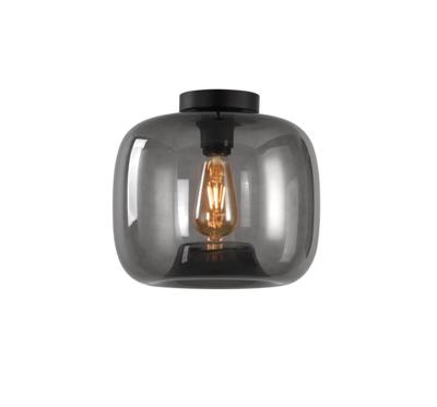 Artdelight PlafondlampPreston grijs glas Ø 28cm - PL PRESTON-28 GR