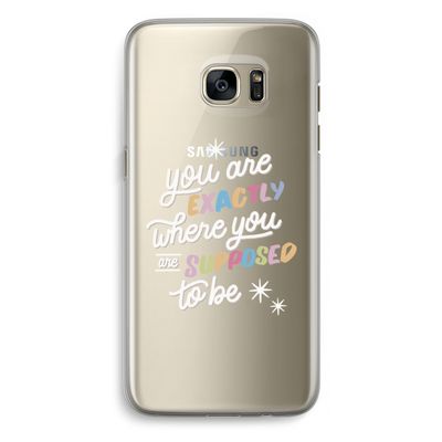 Right Place: Samsung Galaxy S7 Edge Transparant Hoesje