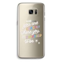 Right Place: Samsung Galaxy S7 Edge Transparant Hoesje