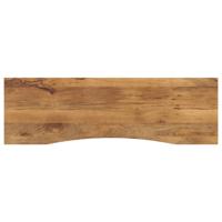 Bureaublad met ronding 160x50x2,5 cm massief ruw mangohout
